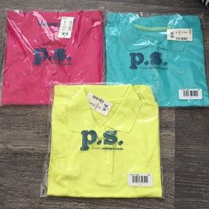 3 brand new youth polos